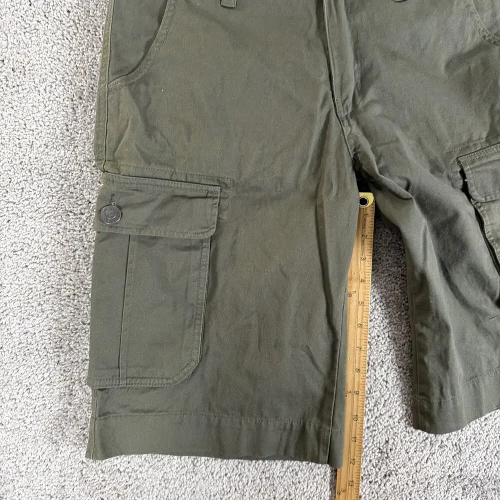 True Religion Cargo Shorts Mens 30 Moss Green World Tour Miltant 12